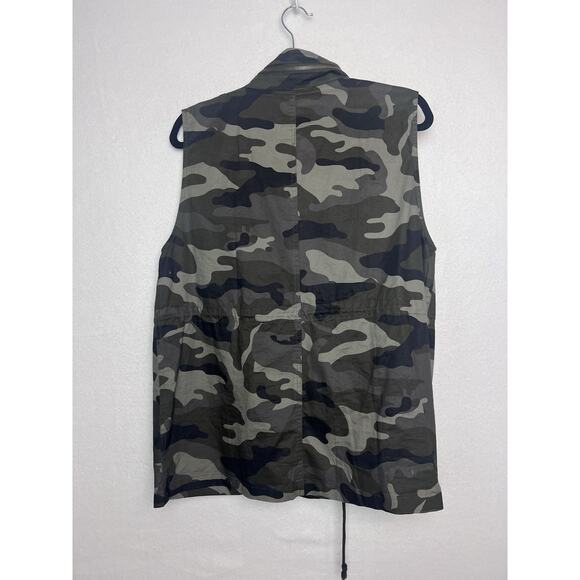 Love Tree Women's Camo Utility Vest Size Full Zip Snap Cargo Pockets - Picture 7 of 8
